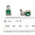 Natural Emerald Diamond Stud Earrings 14k Gold 2.84 TCW Certified For Sale - Image 11 of 12