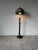 1970s Vintage Adjustable Ratchet Wood Floor Lamp With Tiffany-Style Stained Glass Shade For Sale - Image 5 of 12