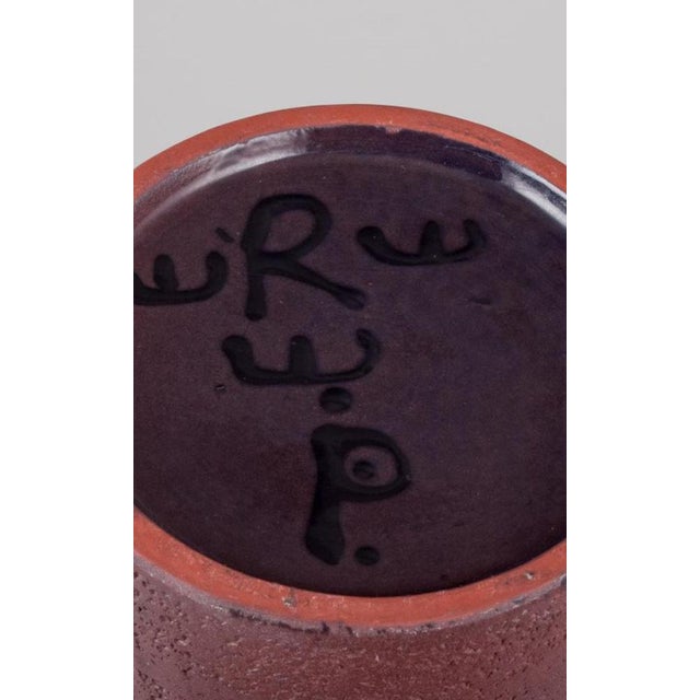 Large Ceramic Vase with Owls by Inger Persson for Rörstrand Ateljé, Sweden, 1970s For Sale - Image 6 of 8