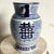 1980s Chinese Qing Dynasty Style Blue and White Vase For Sale - Image 5 of 6