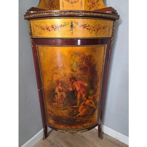 Antique French Corner Cupboard, 1900s For Sale - Image 7 of 10