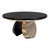"Château" Round Table With Bronze and Stainless Steel, Handmade For Sale - Image 4 of 6