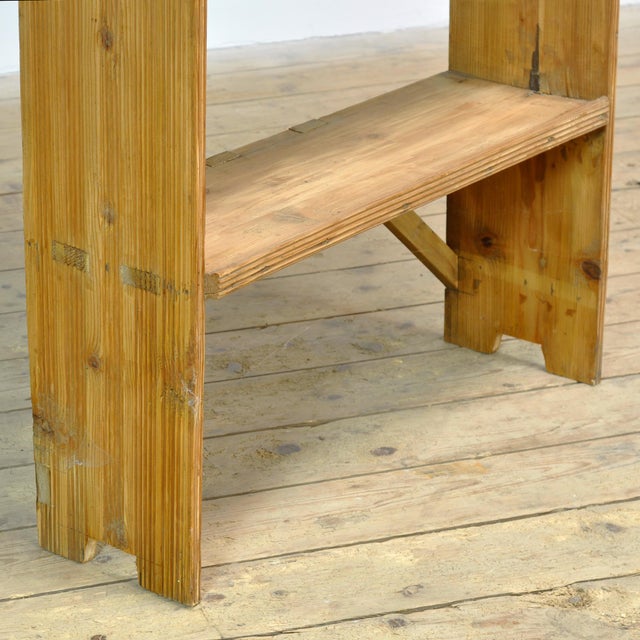 Wood Vintage Bookcase in Pine, 1930s For Sale - Image 7 of 11