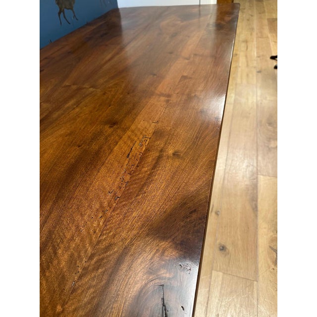 Large French Table in Walnut For Sale - Image 12 of 16