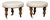 Pair of English Mahogany Stools with 19th Century Turned Legs on Casters For Sale