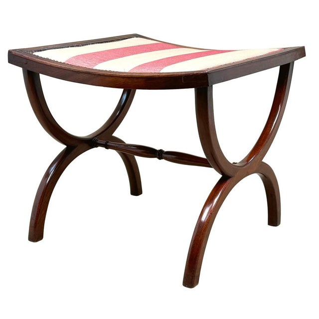 Regency Mahogany Curule Stool, 1810s For Sale - Image 11 of 11
