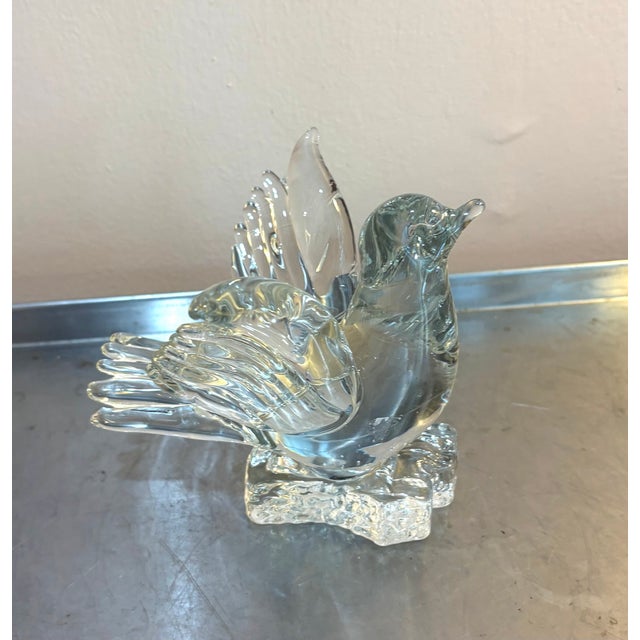 Lalique Lalique Glass Bird Figurine For Sale - Image 4 of 5