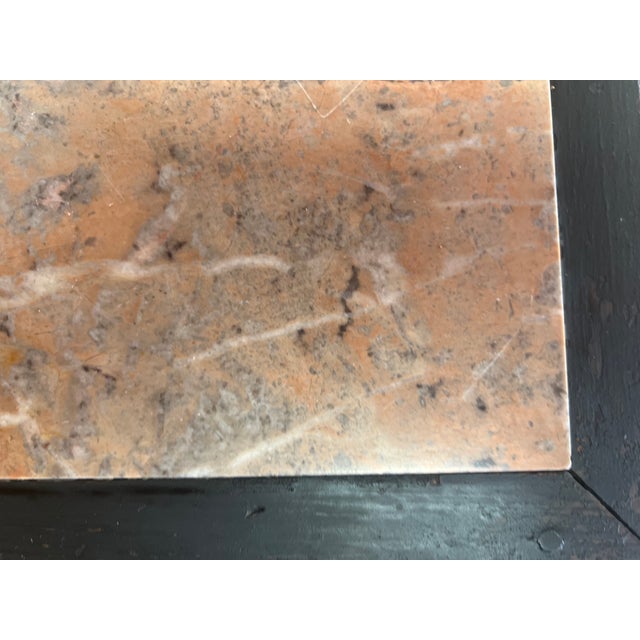 French Napoleon III Ebonized and Gilt Center Table with Sarrancolin Marble Top, 1880 For Sale - Image 9 of 14