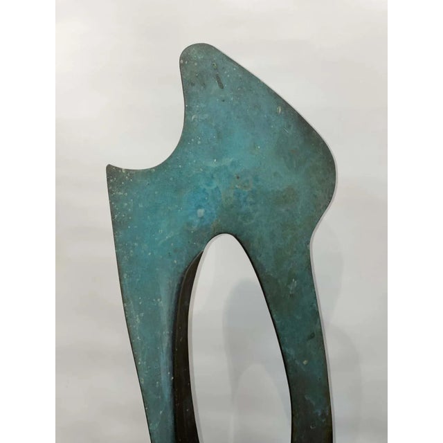Vintage Large Abstract Bronze For Sale - Image 12 of 13