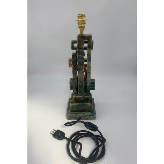 Volterra Alabaster Table Lamp by Cooperativa Artieri, 1960 For Sale - Image 3 of 6