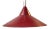 Vintage Danish Clay Red Suspension Pendant Lamp by Lyfa, 1970s For Sale