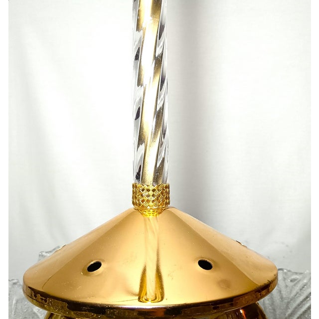 Gold Vintage Murano Glass Pendant Light by Ercole Barovier for Barovier & Toso, 1960s For Sale - Image 8 of 13