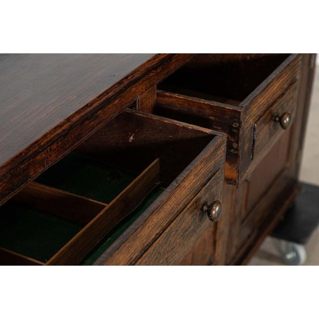 18th Century English Vernacular Oak Dresser Base, 1790s For Sale - Image 17 of 18