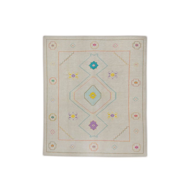 Textile Vintage Turkish Rug 9'2" x 10'9" For Sale - Image 7 of 7