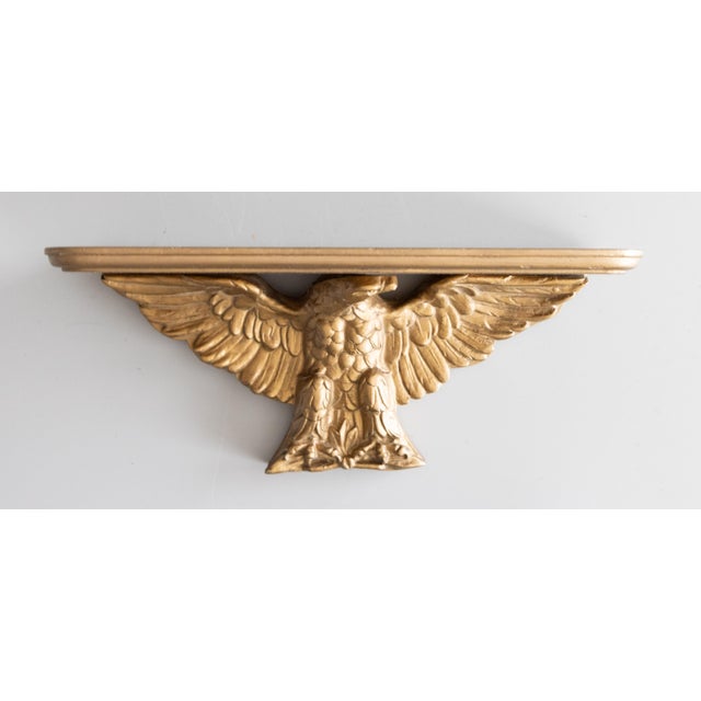 Mid-Century Federal American Eagle Giltwood Bracket For Sale - Image 10 of 10