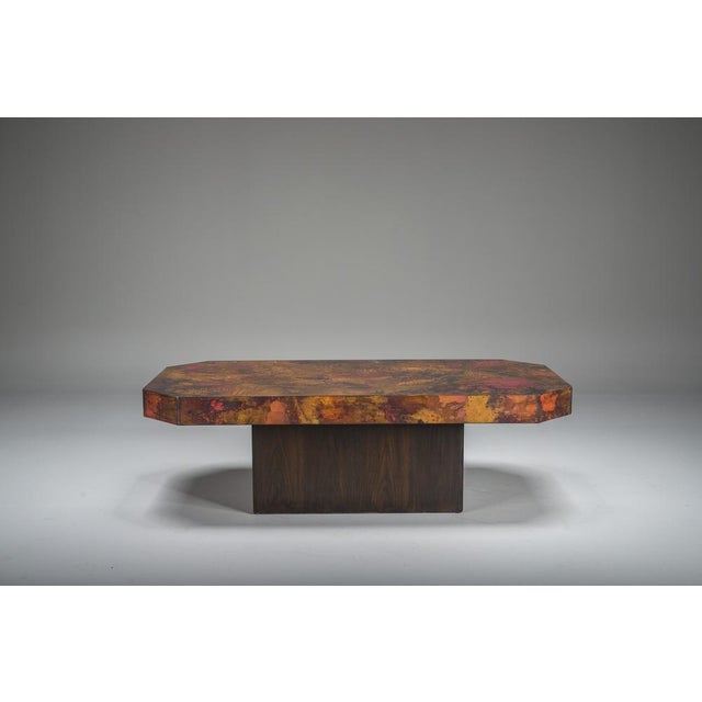 Vintage Copper Coffee Table by Bernhard Rohne, 1970s For Sale - Image 9 of 12
