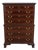 Councill Banded Mahogany High Chest of Drawers For Sale