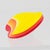 Pop Art Yellow and Orange Lucite Heart-Shaped Clip Earrings For Sale In Atlanta - Image 6 of 6