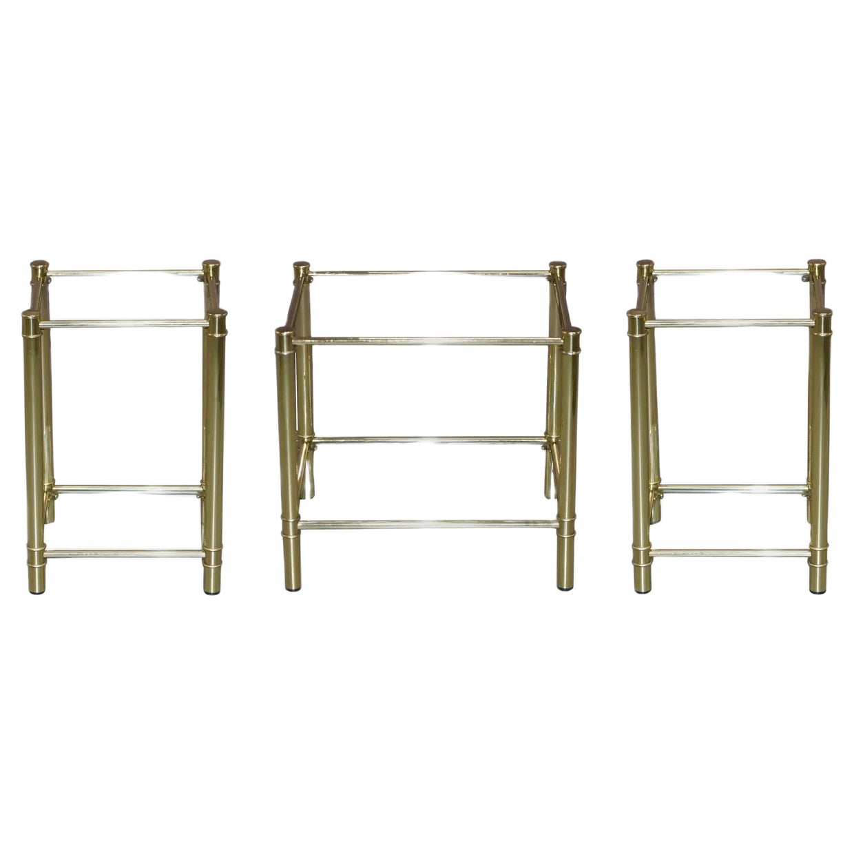 Vintage Gold Gilt Tables, Set of 3 | Chairish