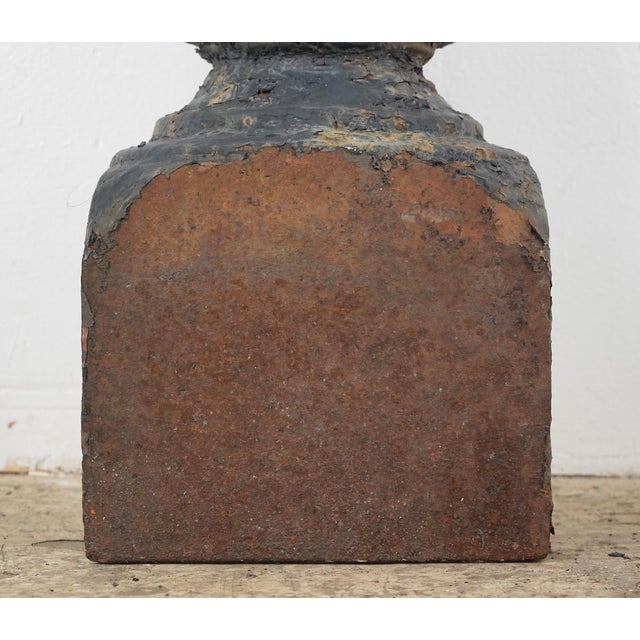 Pair of Antique Victorian 47.5 In. Cast Iron Newel Posts For Sale - Image 12 of 14