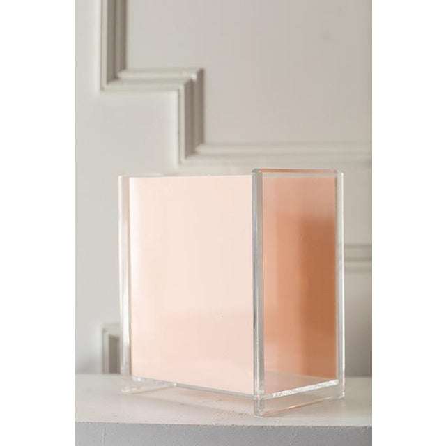 A stunning and substantial vintage Lucite organizer by Aronie, originating from Hartford, Connecticut. Known for their...