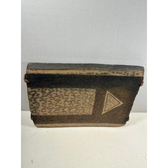 Contemporary A Fine Contemporary Stoneware Wall Relief by Theodora Chorafas. For Sale - Image 3 of 12