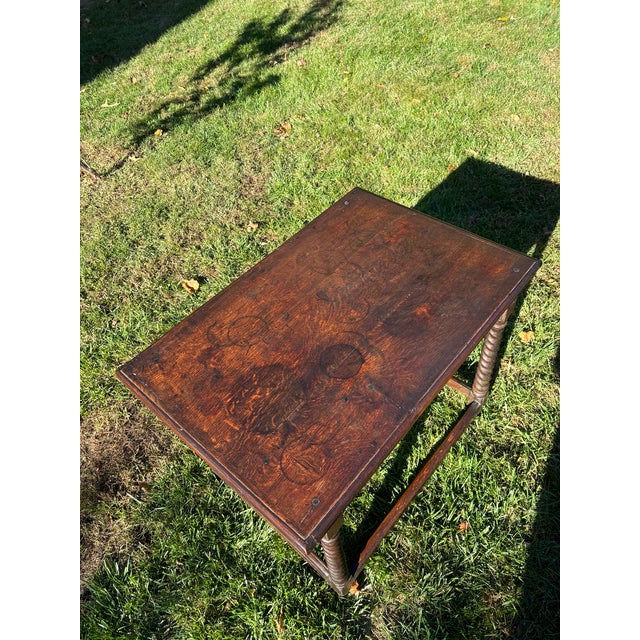 Wood 17th Century Charles II Oak Side Table For Sale - Image 7 of 8