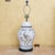 Late 20th Century Chinese Chinoiserie Porcelain Table Lamp With Relief Floral Motif & Black Shade, 30"h For Sale - Image 16 of 18