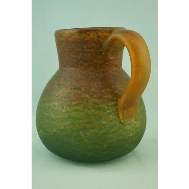 Glass 20th Century Glass Paste Jug from Georges De Feure, France, 1890s For Sale - Image 7 of 18