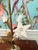 Mid 20th Century Hollywood Regency Alabaster Gilt Tole Table Lamp For Sale - Image 4 of 12