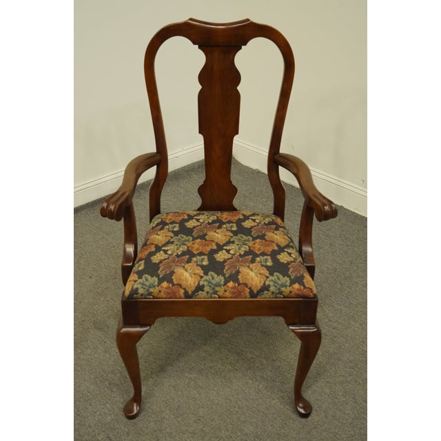 Late 20th Century Vintage Pennsylvania House Solid Cherry Queen Anne Arm Chair Chairish