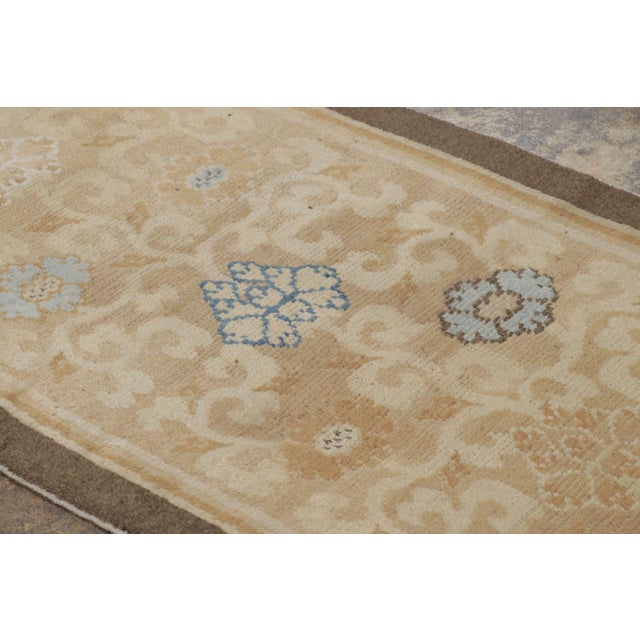 This 3x15 antique Chinese temple extra-long runner is a remarkable addition to Rug & Kilim. Hand-knotted in wool and...