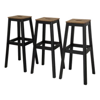 High Workshop Stools, 1950s, Set of 3 For Sale