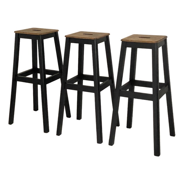 High Workshop Stools, 1950s, Set of 3 For Sale