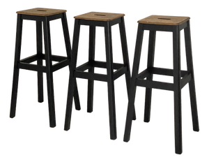 High Workshop Stools, 1950s, Set of 3