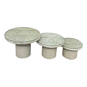 1980 Nested Mushroom Tables - Set of 3