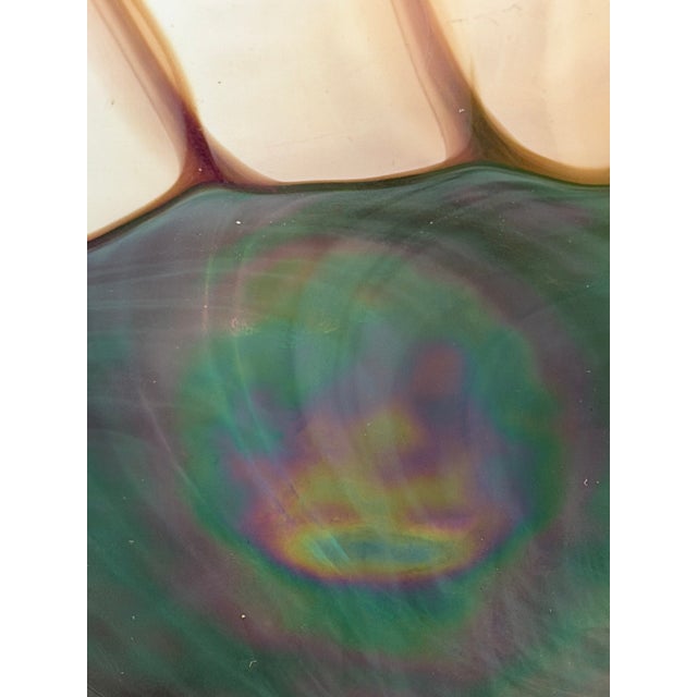 Fornace Ferro Murano Style Art Glass Bowl in the Shape of a Sea Shell For Sale - Image 13 of 18