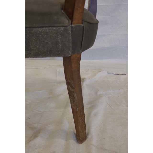 Wood 1940s Art Deco Style Armchair For Sale - Image 7 of 7