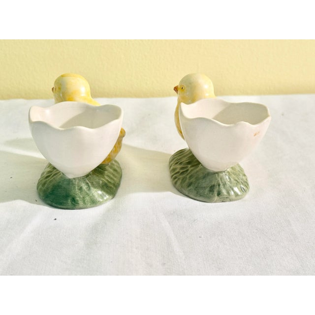 Pair of Bordallo Pinheiro Egg Holders For Sale In New Orleans - Image 6 of 10