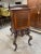 Late 19th Century Antique Cross Hatched Inlay Mahogany Cabinet with Key For Sale - Image 4 of 11