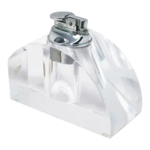 1980s Lucite Astrolite Table Lighter by Ritts Co. Of Los Angeles