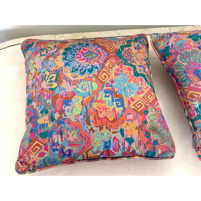 Small Vintage Throw Pillow Pair For Sale - Image 6 of 9