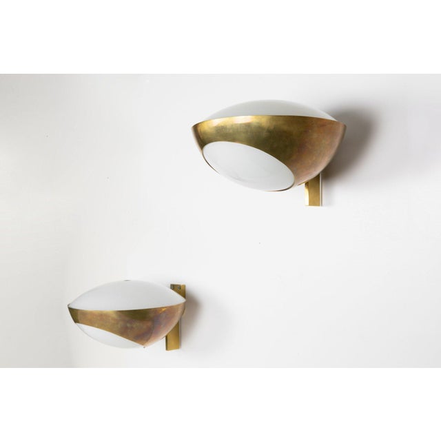 Fontana Arte Wall Lamps by Max Ingrand for Fontana Arte, 1970s, Set of 2 For Sale - Image 4 of 9