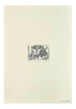 Leo Guida, Rest, Original Etching, 1989