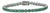 Contemporary 9.18 Ct Round Cut Emerald Line Tennis Bracelet - May Birthstone Gift For Sale