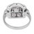1930s Art Deco Old European Cut Diamond Platinum Engagement Ring, Size 4 For Sale In Los Angeles - Image 6 of 7