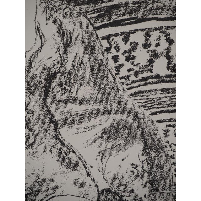 Leopoldo Presas, Young Woman on the Sofa, Lithograph For Sale - Image 7 of 8