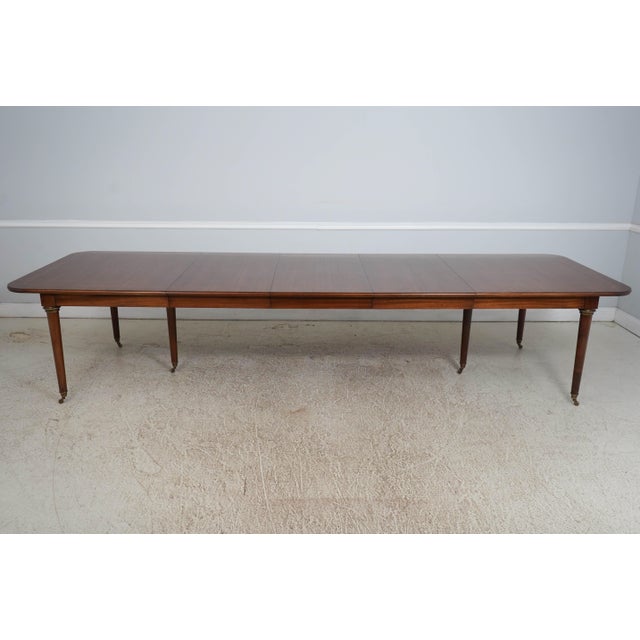 Brown Councill Craftsmen Mahogany Inlaid French Directorie Dining Table For Sale - Image 8 of 18