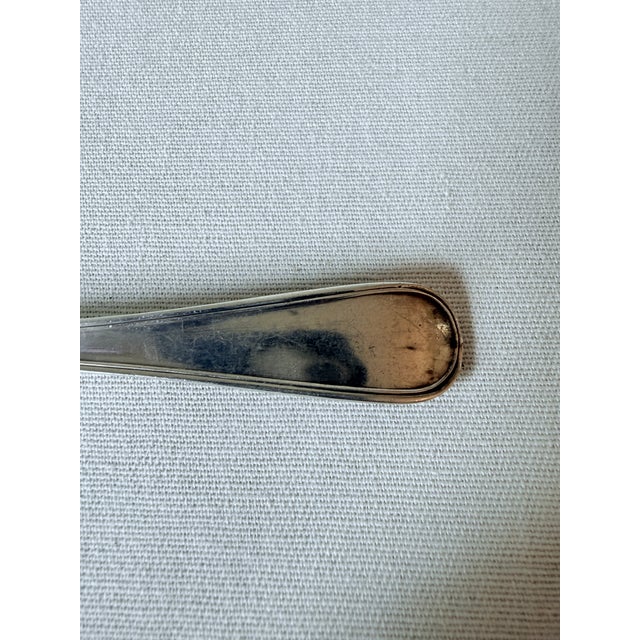 Metal Pierced Bowl Long Handle Olive Spoon, Wm Rogers, Silverplate, 1908 For Sale - Image 7 of 8