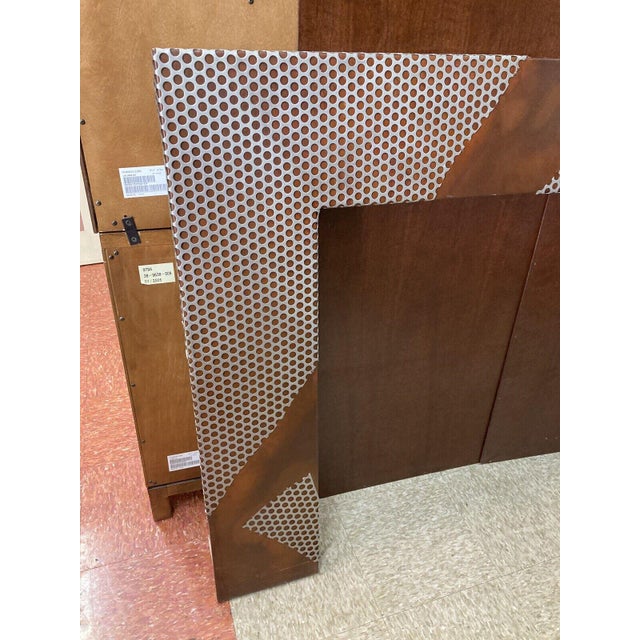 Modern Modern Industrial Copper & Stainless Fireplace Mantel Surround For Sale - Image 3 of 5